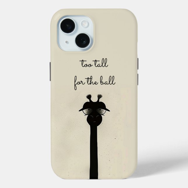 Funda De Case-Mate Para iPhone Girafa negra (Reverso )