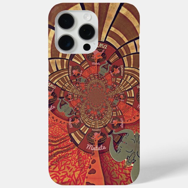 Funda De Case-Mate Para iPhone Giraffe Animal Hakuna Matata Diseño (Reverso )