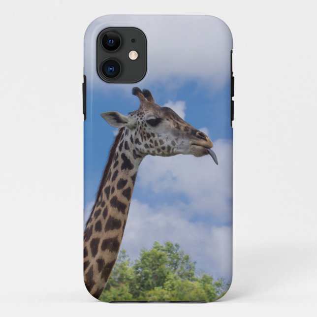 Funda De Case-Mate Para iPhone Giraffe animal terrestre (Reverso)