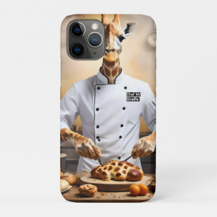 Funda Para iPhone 11 Pro Giraffe, chef pastelero: Alcanzando nuevas alturas