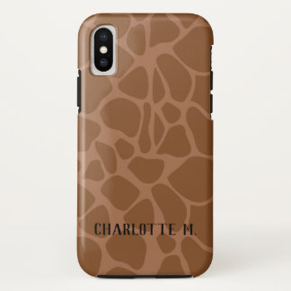 Funda Para iPhone X Giraffe de moda Imprimir estuche de teléfono celul