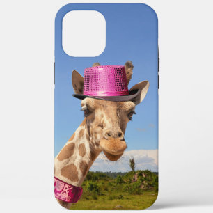 title_seo2 Giraffe en gorra rosa brillante