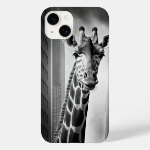 Funda Para iPhone 14 De Case-Mate Giraffe en un paisaje urbano