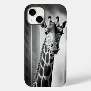 Funda Para iPhone 14 De Case-Mate Giraffe en un paisaje urbano