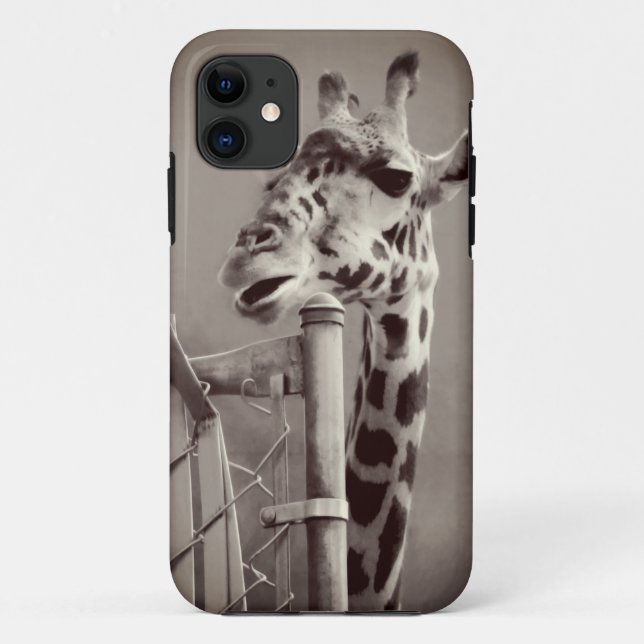 Funda De Case-Mate Para iPhone Giraffe Fotografía - Estilo de época (Reverso)