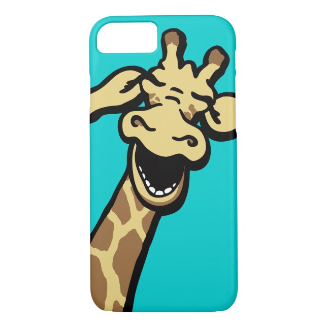 Funda De Case-Mate Para iPhone Giraffe riendo estuche gráfico para iPhone verde a (Reverso)