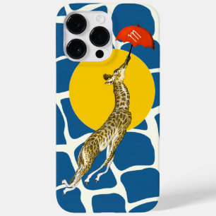 Funda Para iPhone 14 Pro Max De Case-Mate Giraffe Rojo Paraguas Marrón Patrón de Giraffe