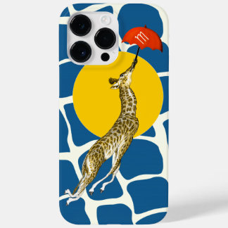 Funda Para iPhone 14 Pro Max De Case-Mate Giraffe Rojo Paraguas Marrón Patrón de Giraffe
