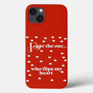 Funda Para iPhone 13 Girar mi corazón - rojo
