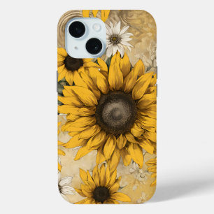 Funda Para iPhone 15 Girasol
