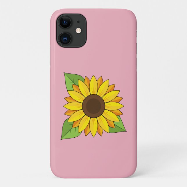 Funda De Case-Mate Para iPhone Girasol (Reverso)