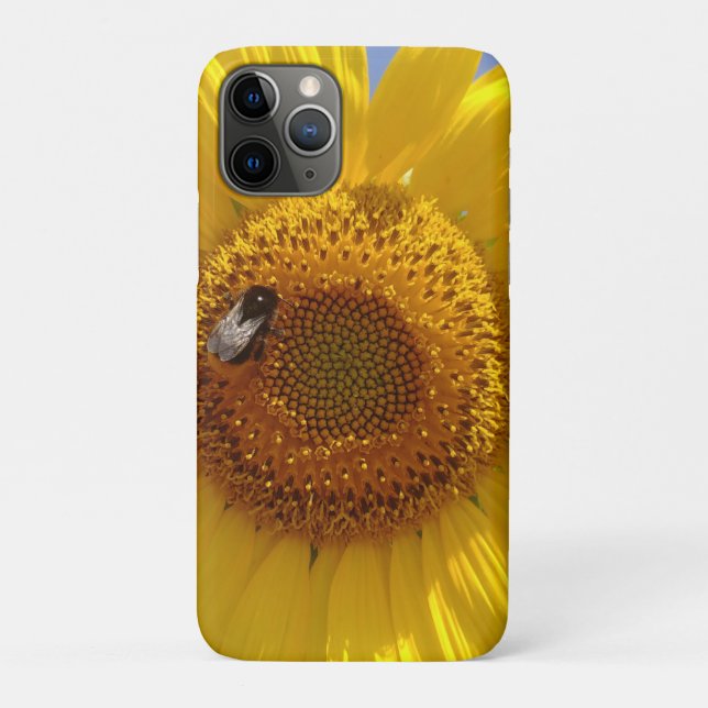 Funda De Case-Mate Para iPhone Girasol amarillo (Reverso)