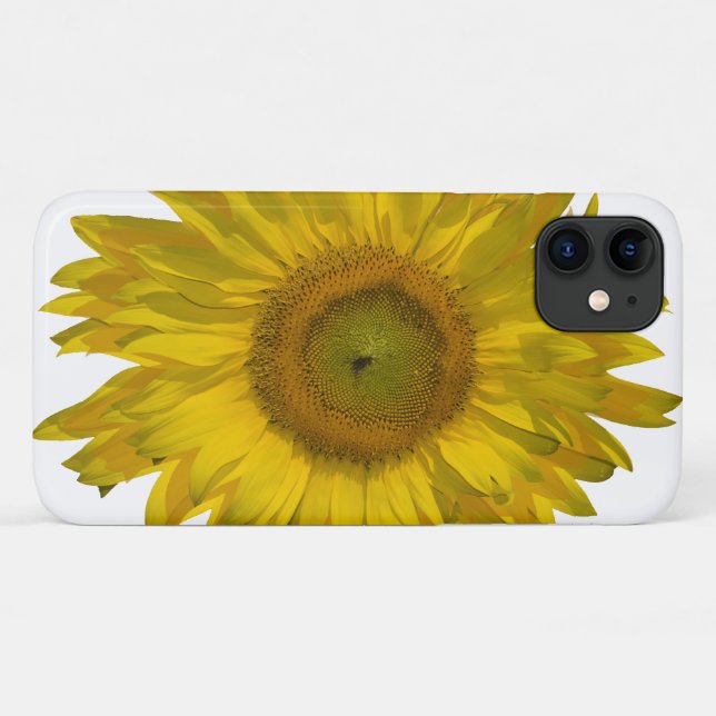 Funda De Case-Mate Para iPhone Girasol amarillo (Reverso (horizontal))