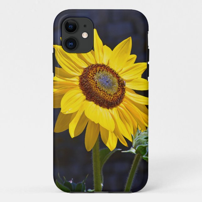 Funda De Case-Mate Para iPhone Girasol amarillo brillante (Reverso)