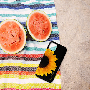 Funda Para iPhone 13 Girasol amarillo grande