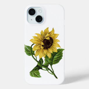 Funda Para iPhone 15 Girasol amarillo vintage
