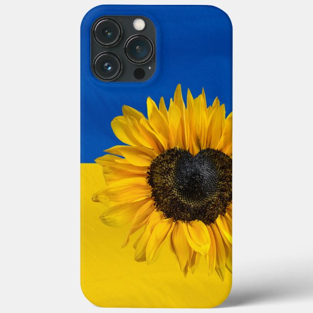 Funda De Case-Mate Para iPhone Girasol cardíaco de Ucrania (Reverso )