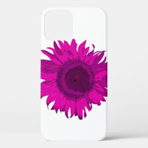 Funda Para iPhone 12 Girasol de arte pop rosa caliente