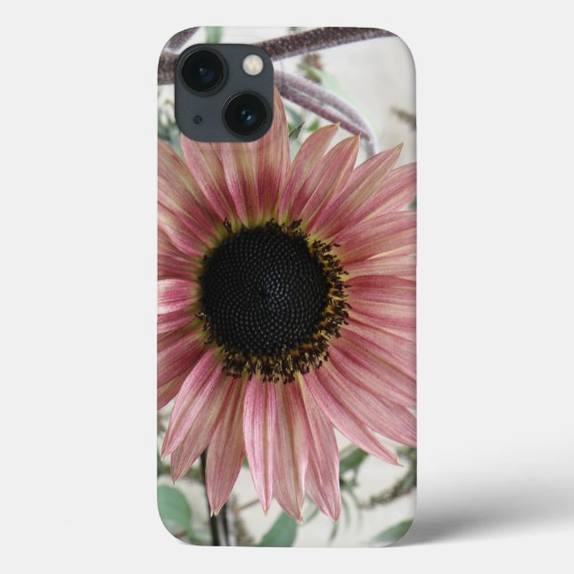 Funda De Case-Mate Para iPhone Girasol rosa pálido (Reverso)