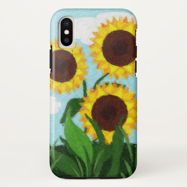 Funda De Case-Mate Para iPhone Girasoles (Reverso)