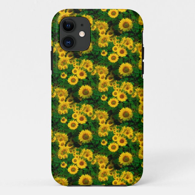 Funda De Case-Mate Para iPhone girasoles amarillos (Reverso)