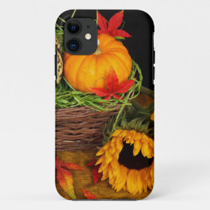 Funda Para iPhone 11 Girasoles de la cosecha de la caída