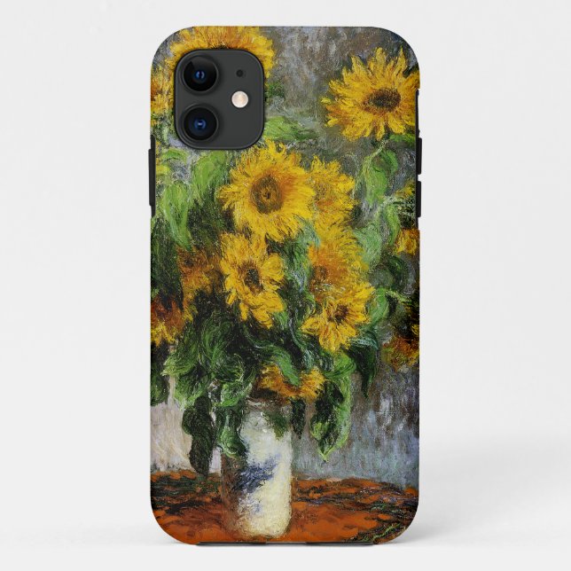 Funda De Case-Mate Para iPhone Girasoles de Monet (Reverso)