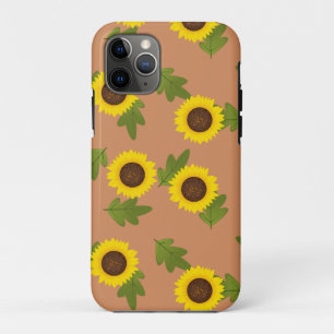 Funda Para iPhone 11 Pro Girasoles Flores Pétalos Otoño