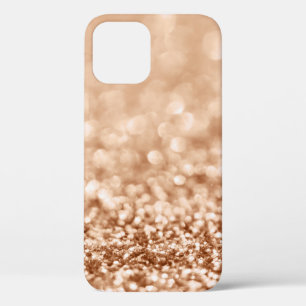 Funda Para iPhone 12 Girly Gold Purpurina Sparkles