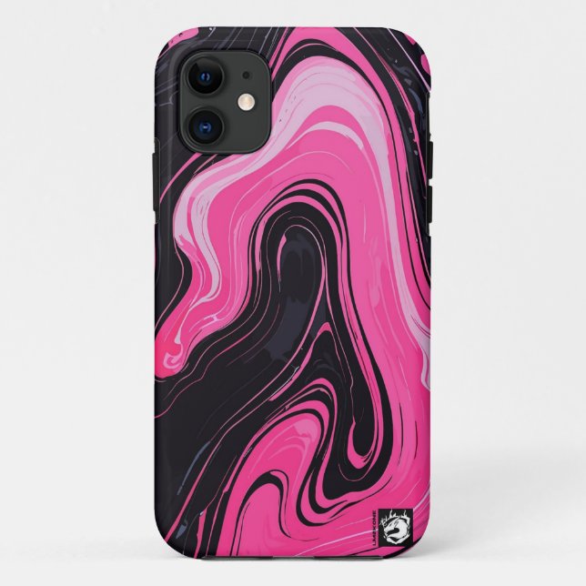 Funda De Case-Mate Para iPhone Girly Pinky Marble (Reverso)