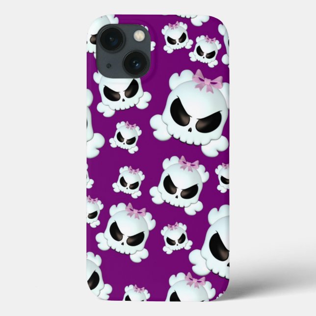 Funda De Case-Mate Para iPhone Girly Skullz (Reverso)