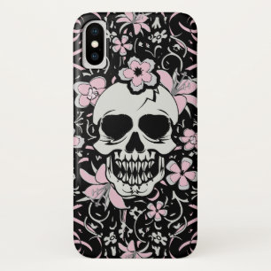 Funda Para iPhone X Girly Vintage Skull