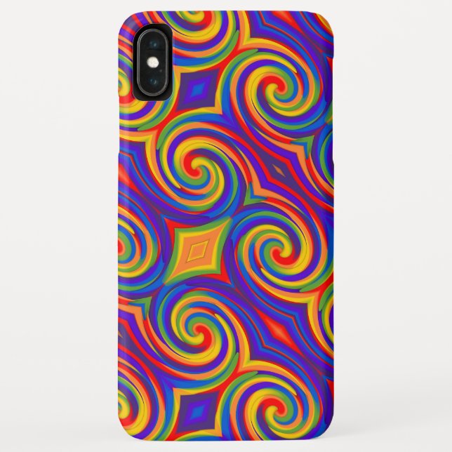Funda De Case-Mate Para iPhone giro arco iris (Reverso)