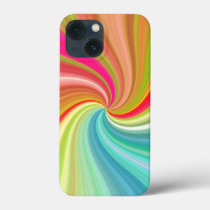Funda Para iPhone 13 Mini Giro de arco iris de rotación de color