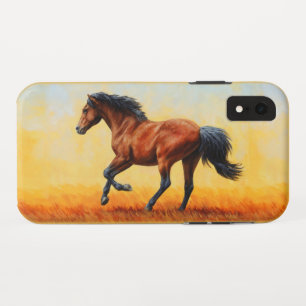 Funda Para iPhone XR Giro de caballos de la bahía