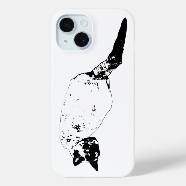 Funda De Case-Mate Para iPhone Giro de Gato Confiado (Reverso )