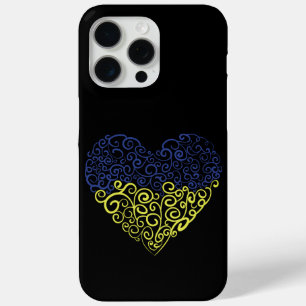 Funda Para iPhone 15 Pro Max Giro espiral mehandi corazón Colores de la bandera