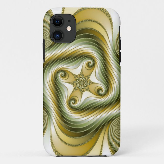 Funda De Case-Mate Para iPhone Giro lento - Arte fractal (Reverso)
