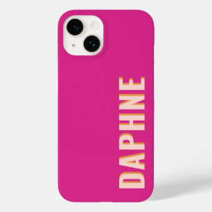 Funda Para iPhone 14 De Case-Mate Giro rosa caliente retro
