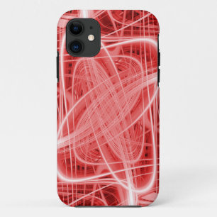 Funda Para iPhone 11 Giros rojos y blancos