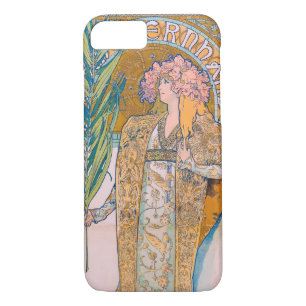 Funda Para iPhone 8/7 Gismonda, Sarah Bernhardt, Mucha