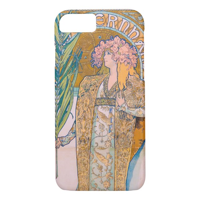 Funda De Case-Mate Para iPhone Gismonda, Sarah Bernhardt, Mucha (Reverso)