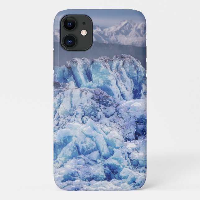 Funda De Case-Mate Para iPhone Glaciar y montañas (Reverso)