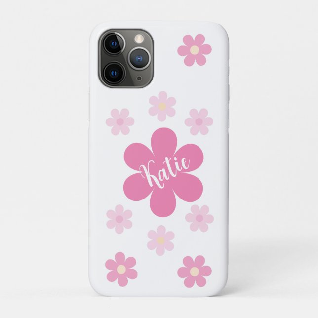 Funda De Case-Mate Para iPhone  Glam- Flor de Rosa- (Reverso)