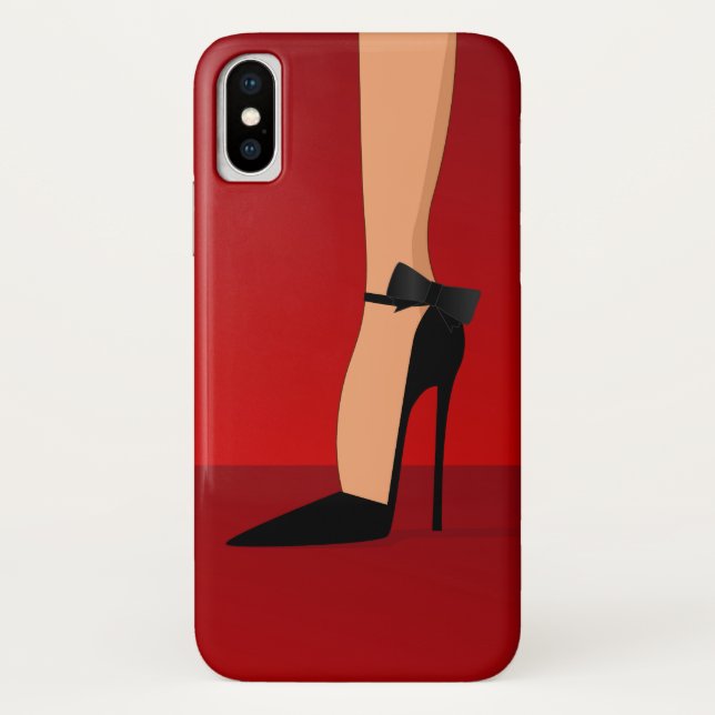 Funda De Case-Mate Para iPhone Glam zapatos de tacón alto Tapa del teléfono (Reverso)