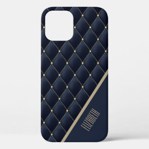 Funda Para iPhone 12 Glamoroso patrón de la marina con techo de oro per