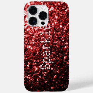 Funda Para iPhone 14 Pro Max De Case-Mate Glamour Rojo Brillo brilla Personaliza