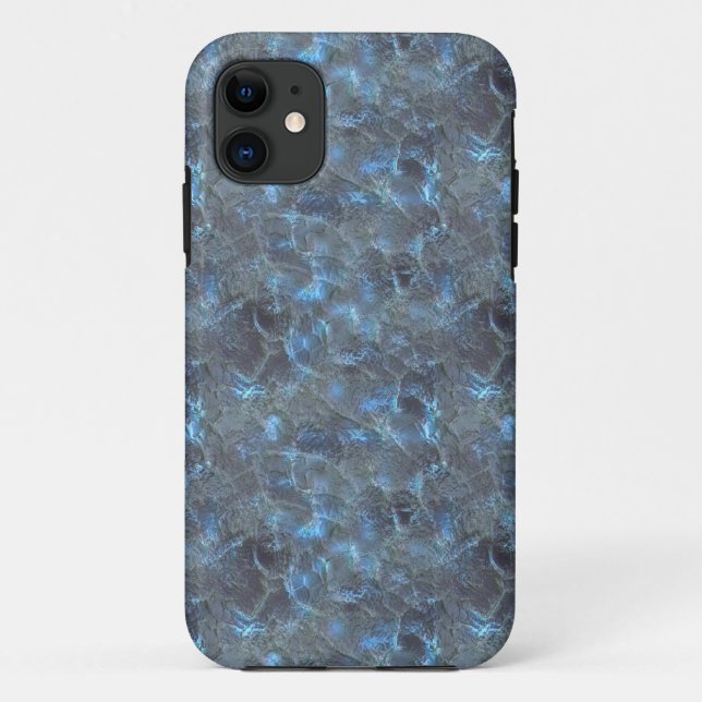 Funda De Case-Mate Para iPhone Glass Blue Frosted Oscuro (Reverso)