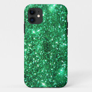 Funda Para iPhone 11 Glitzy Green Purpurina