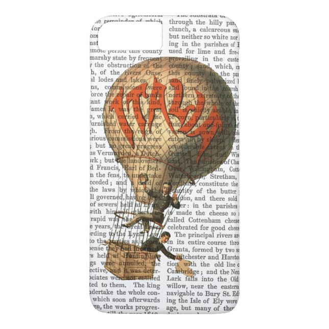 Funda De Case-Mate Para iPhone Globo aéreo de Italia (Reverso)